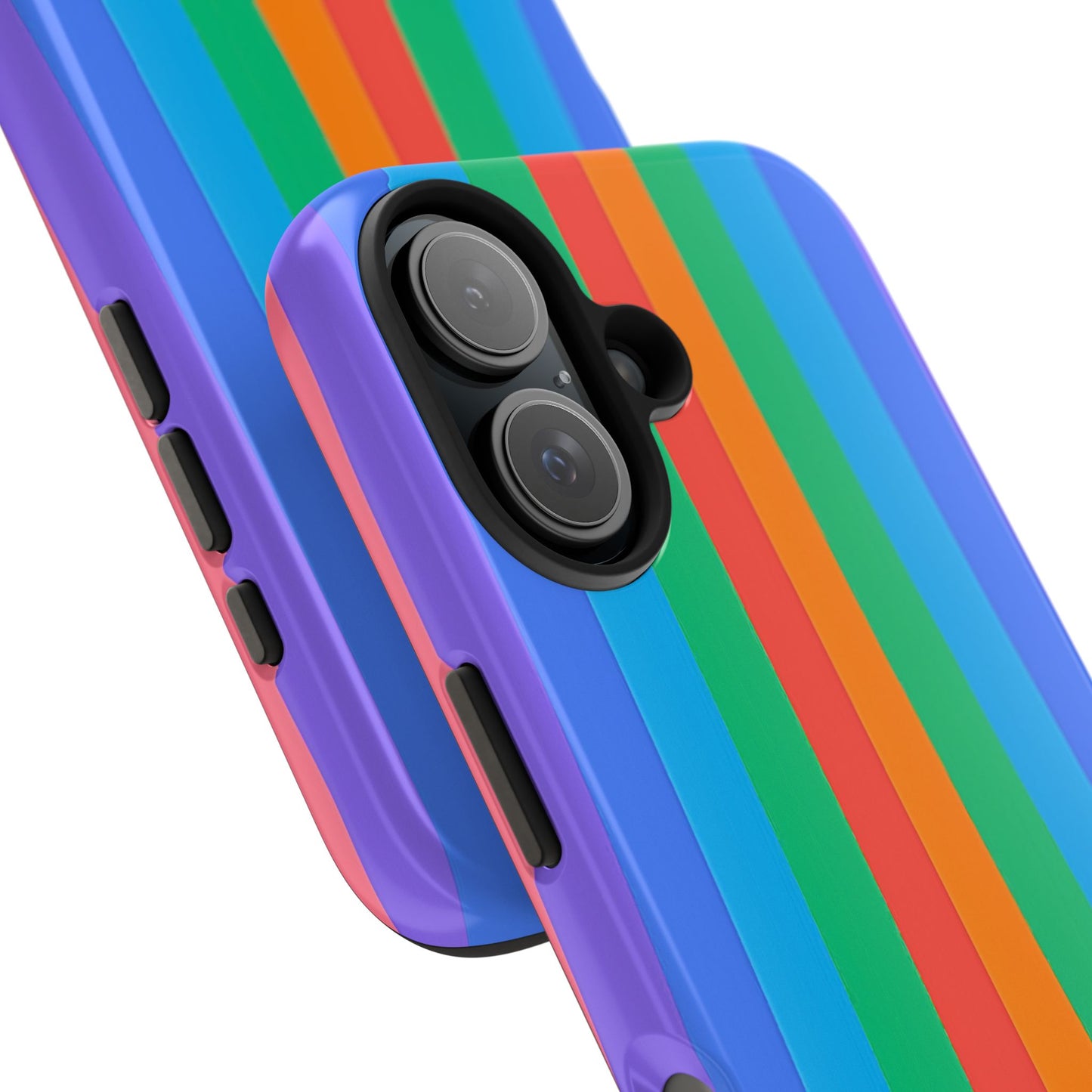 Funda resistente para teléfono con líneas de arcoíris hippies | Estética