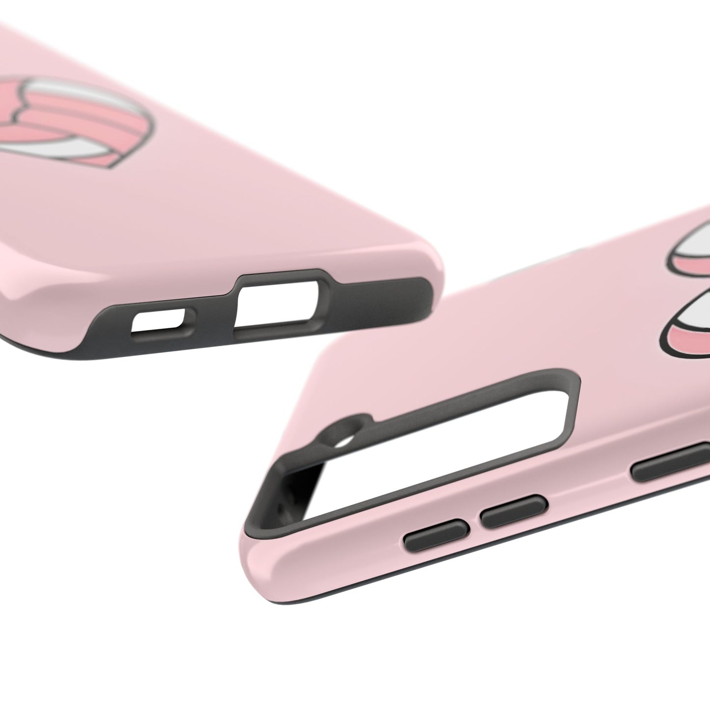 Pink Volleyball Heart Tough Phone Case | Aesthetic