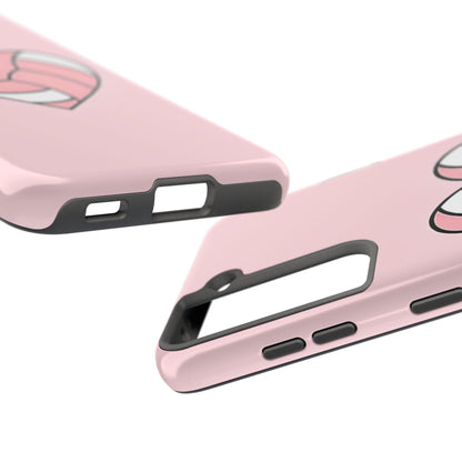 Pink Volleyball Heart Tough Phone Case | Aesthetic