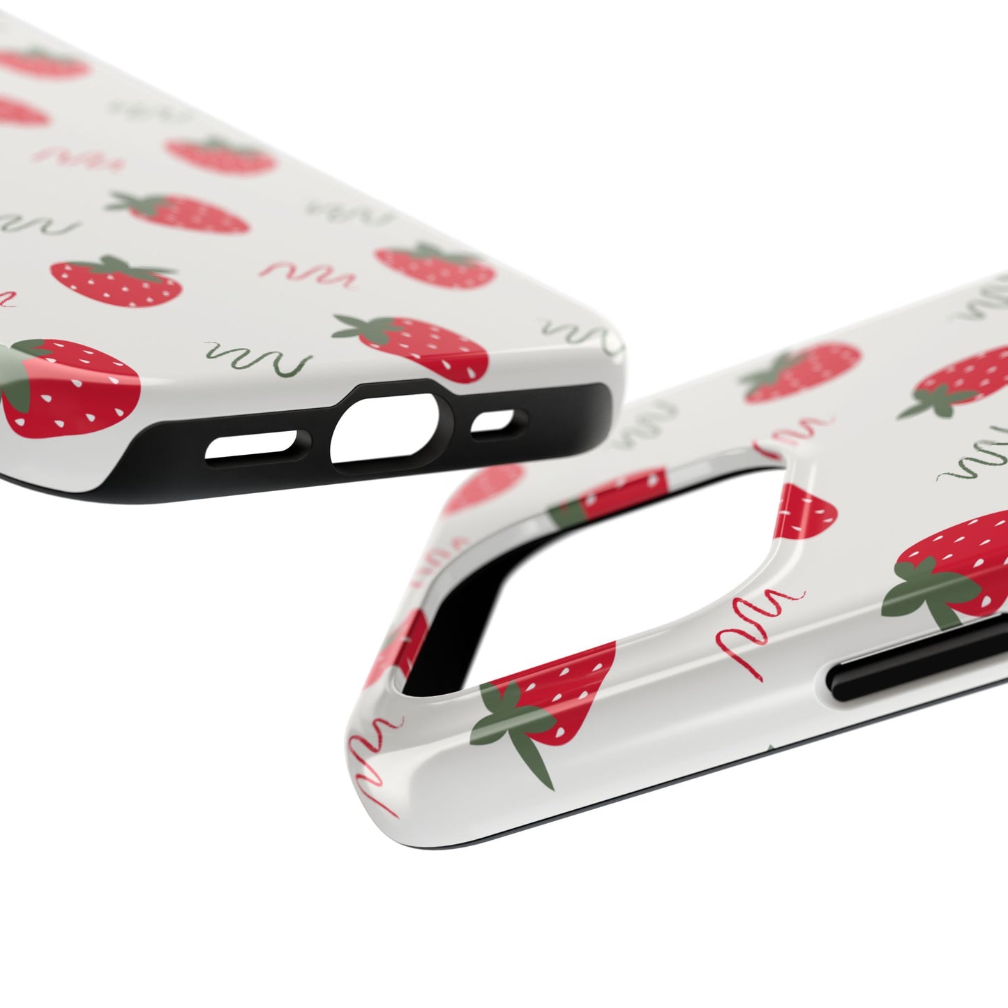 Strawberry Doodle Delight Tough Phone Case | Food