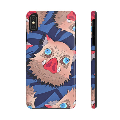Inosuke Hashibira Head Pattern Tough Phone Case | Anime - Demon Slayer