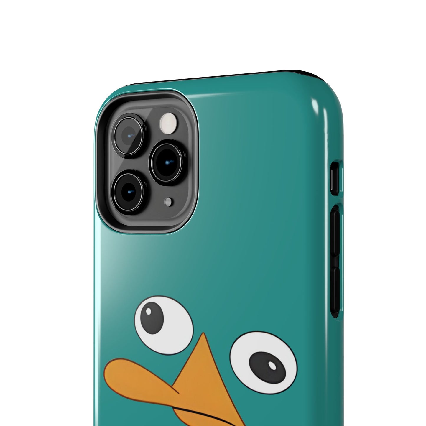 Phineas and Ferb Perry Platypus Eyes Teal Expression Tough Phone Case | Cartoon