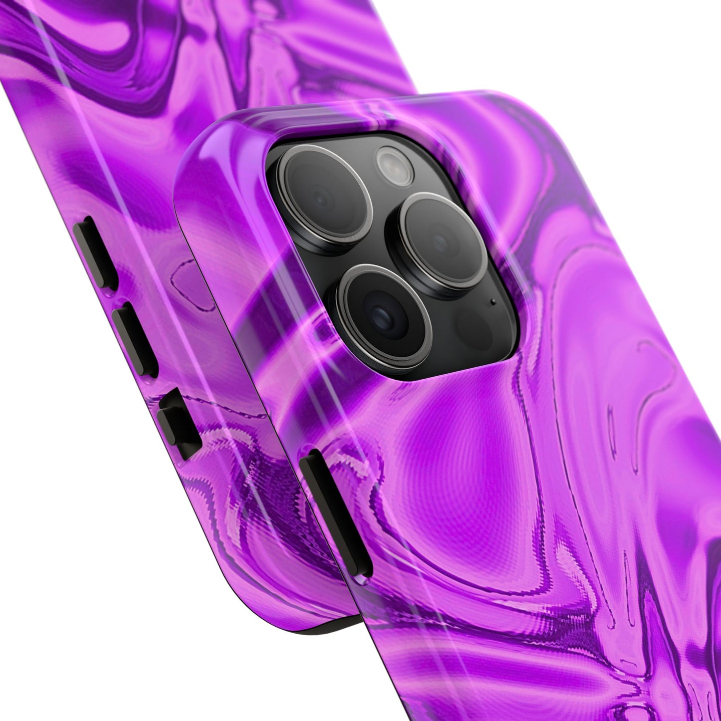Liquid Metal Purple Tough Phone Case | Aesthetic
