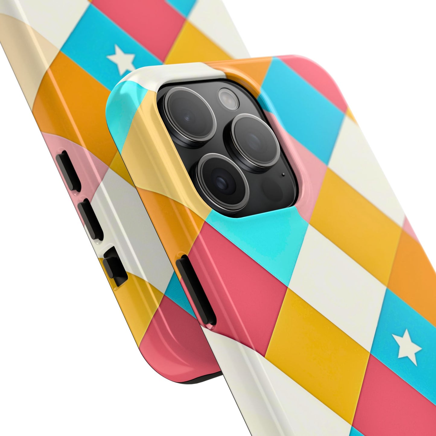 Vibrant Preppy Checkered Tough Phone Case | Aesthetic