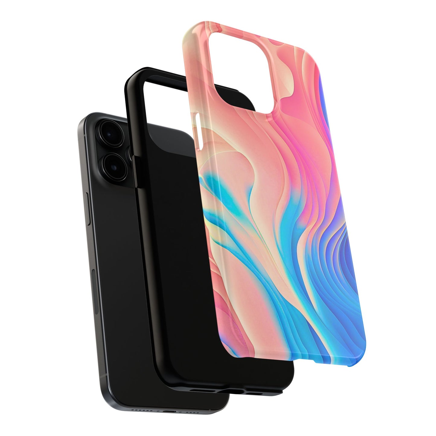 Abstract Pastel Waves Tough Phone Case | Aesthetic
