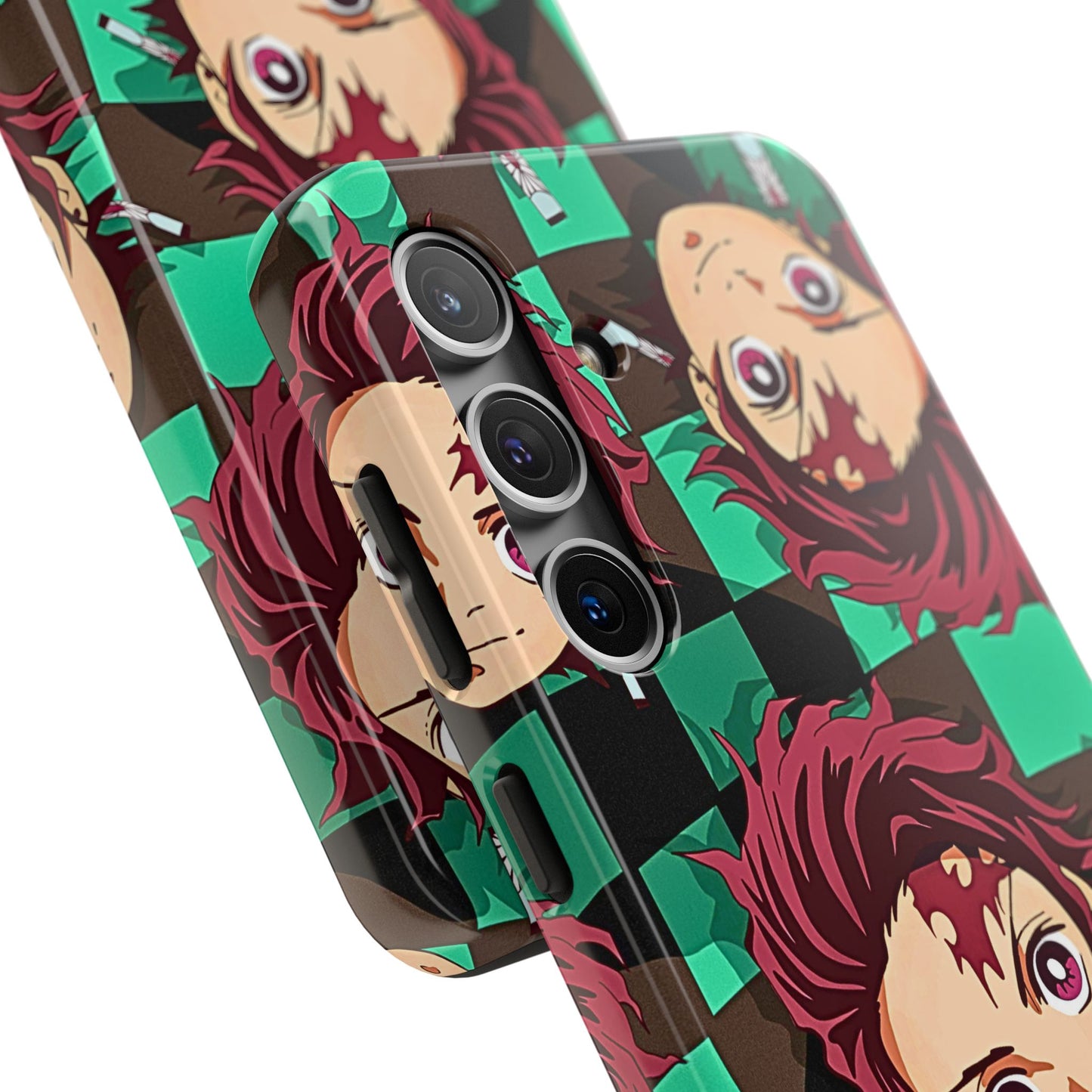 Tanjiro Kamado Head Pattern Tough Phone Case | Anime - Demon Slayer