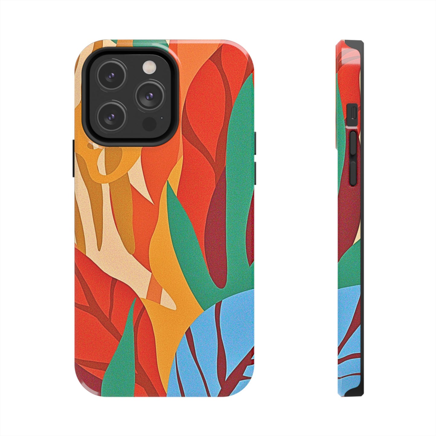 Abstract Autumn Leaves Tough Phone Case | Aesthetic