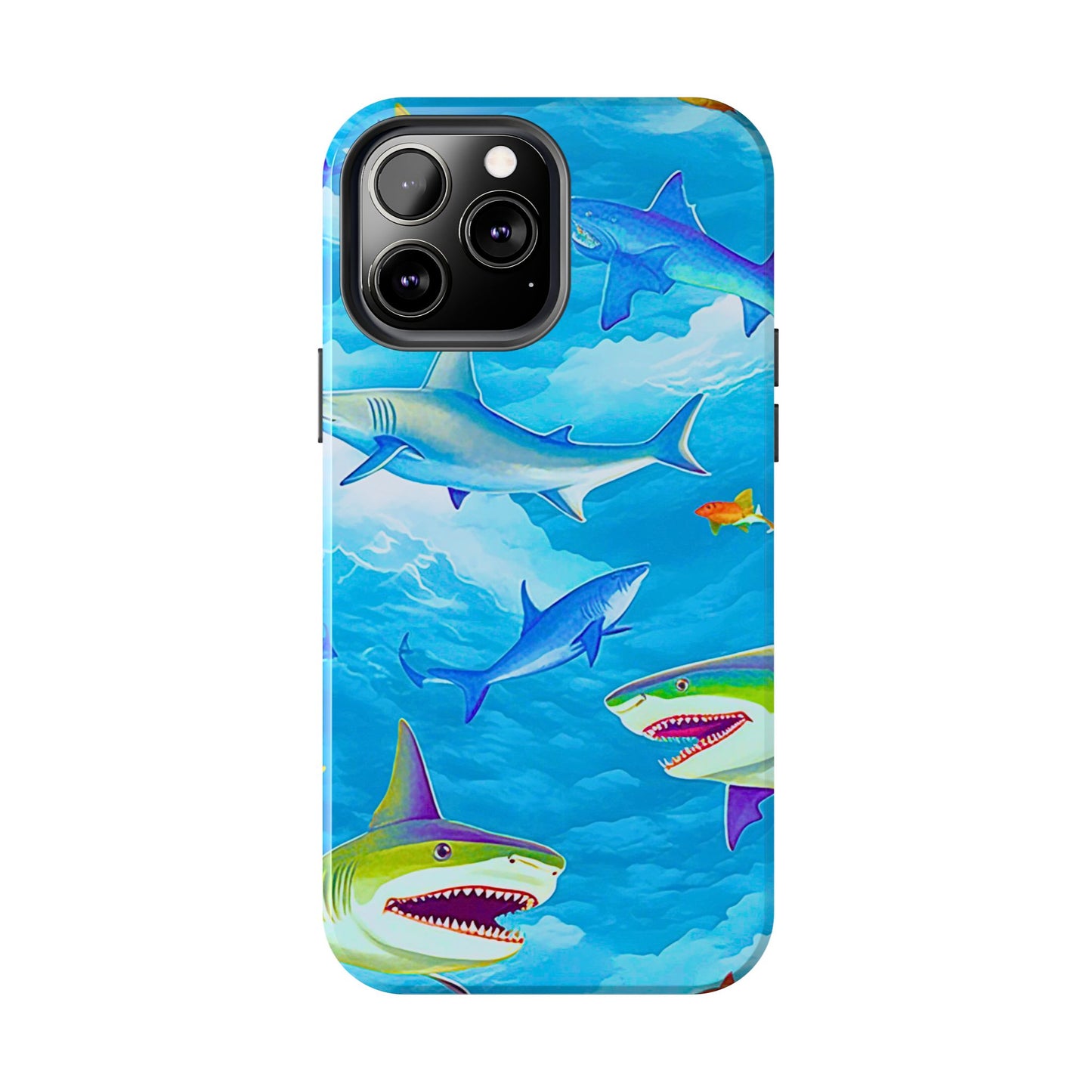 Sharks in the Sky Pattern Style Tough Phone Case | Animals