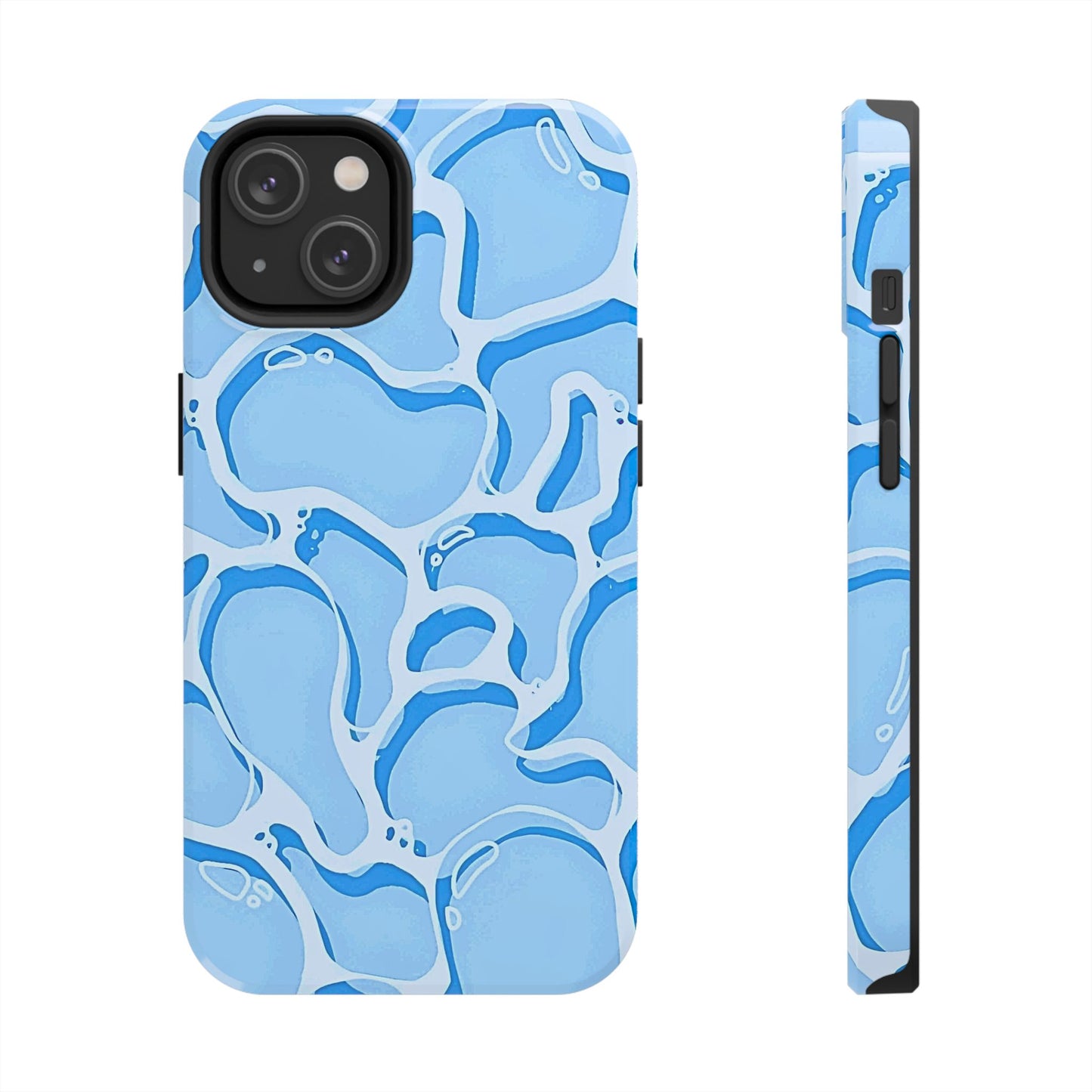 Funda resistente para teléfono con estampado de agua de piscina | Estética