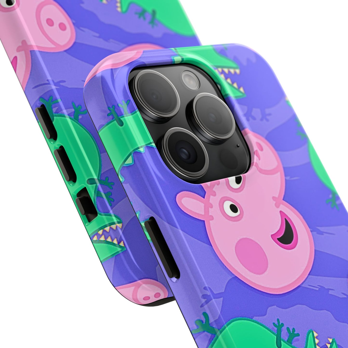 Peppa Pig & George Dinosaur Pattern Tough Phone Case | Cartoons - Peppa Pig