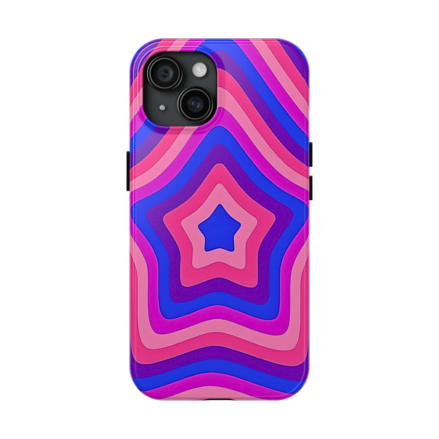 Funda resistente para teléfono con diseño de estrella retro | Estética