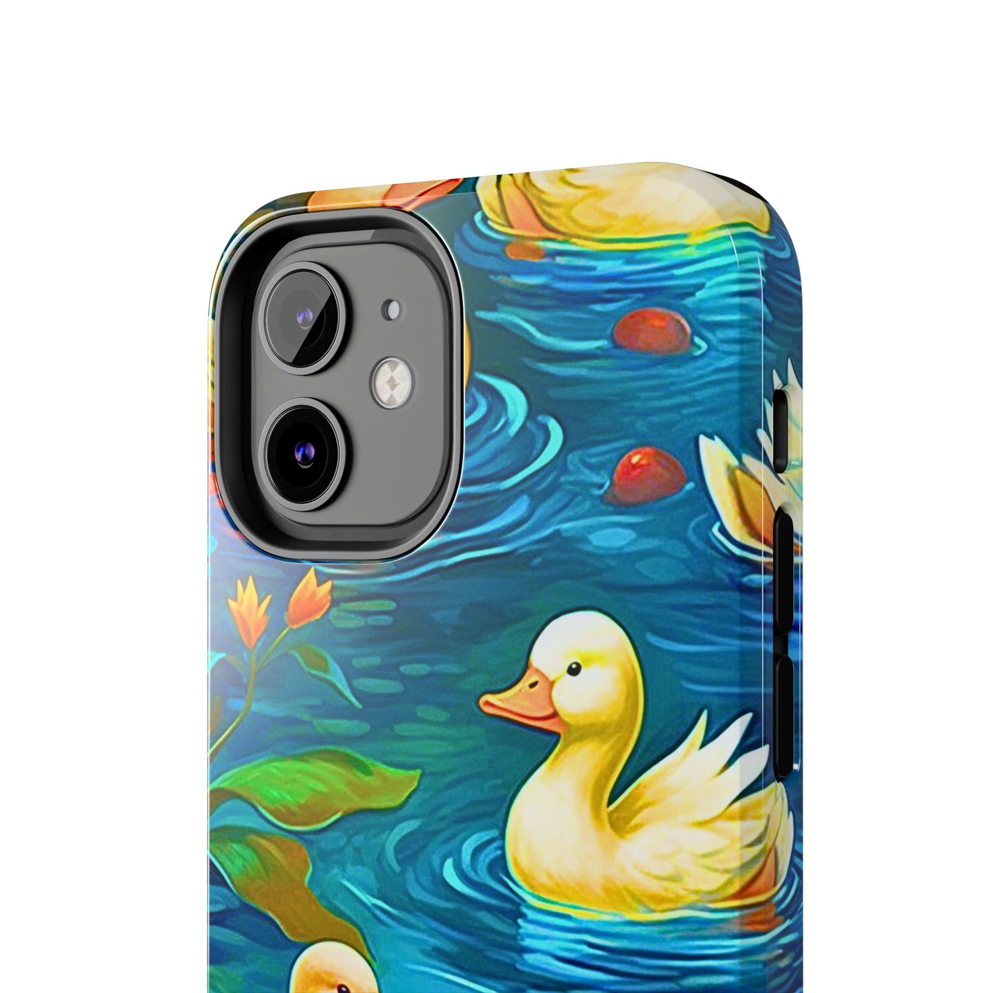 Ducks in the Pond Pattern Style Tough Phone Case | Animals