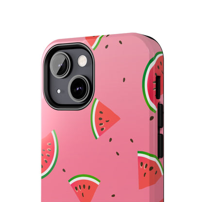 Pink and Red Gradient Watermelon Tough Phone Case | Food