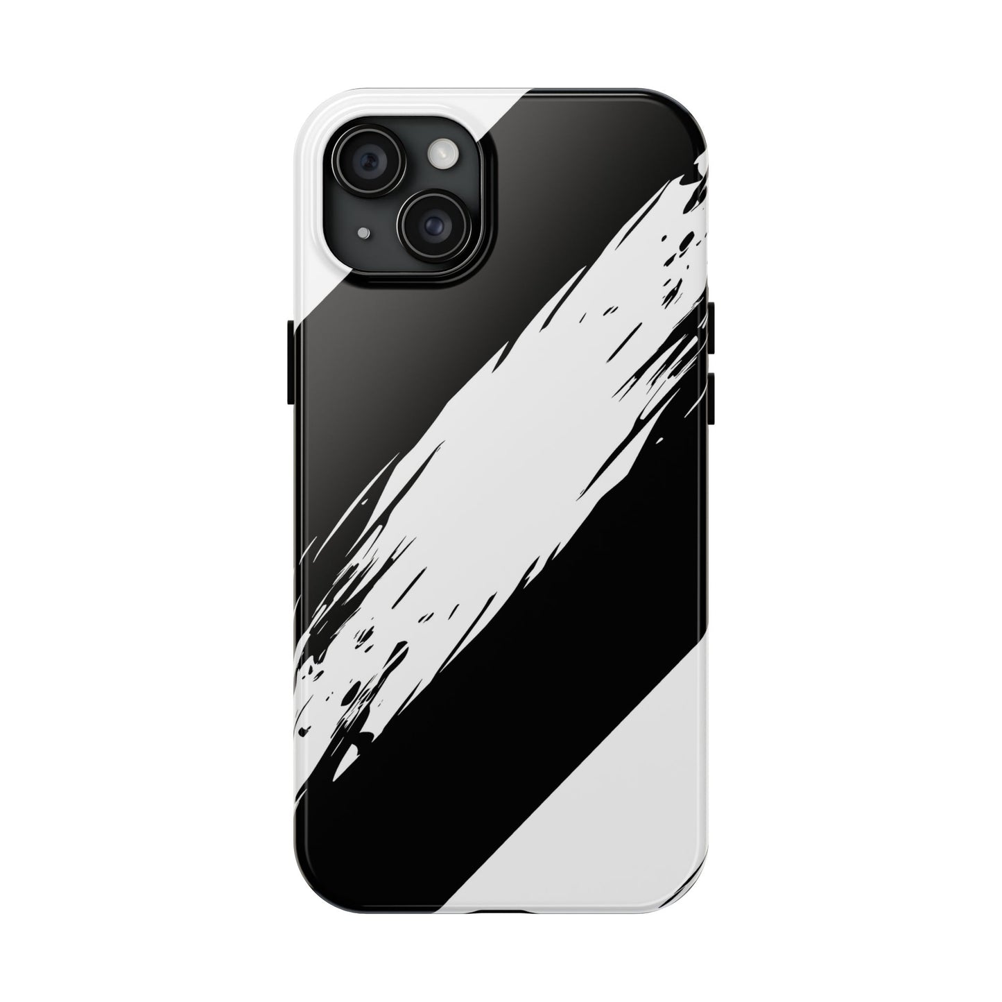 Funda/cubierta resistente para teléfono con rayas diagonales en blanco roto | Estética