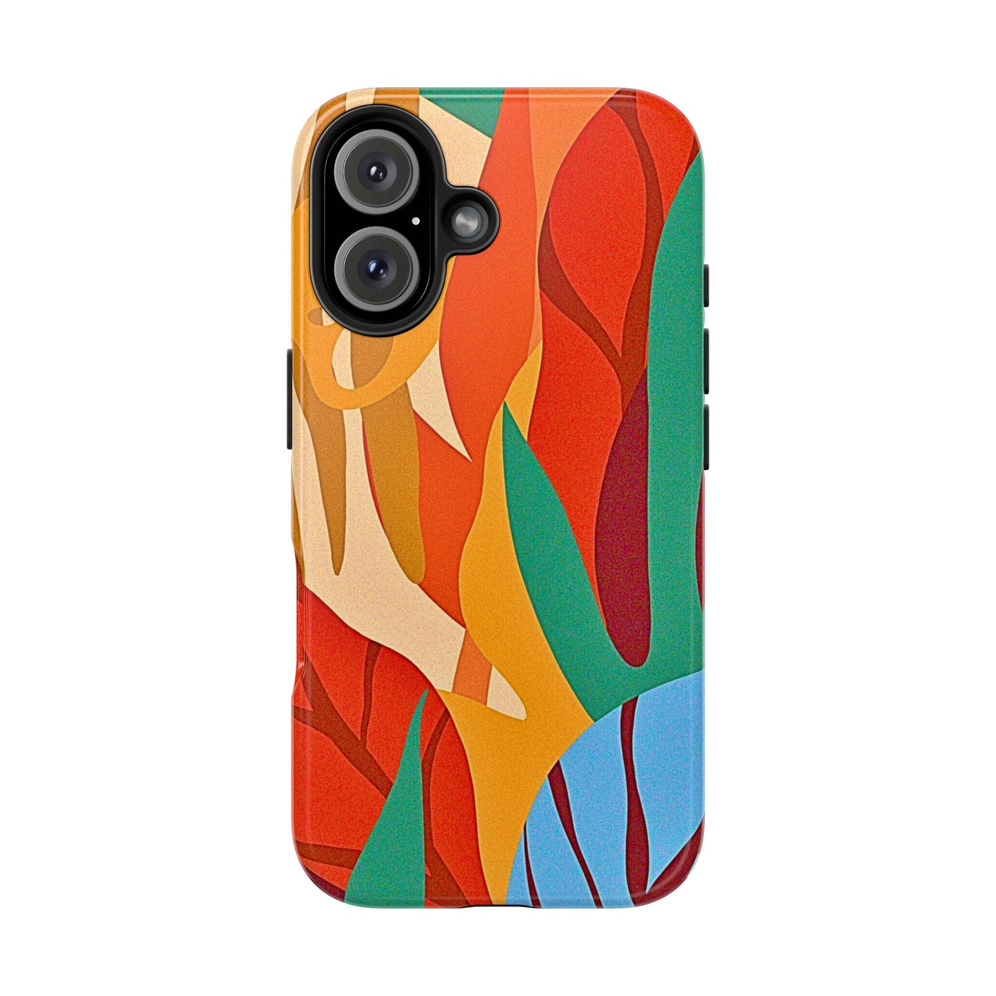 Abstract Autumn Leaves Tough Phone Case | Aesthetic