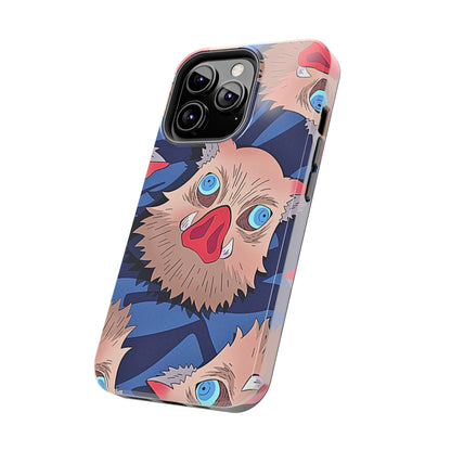 Inosuke Hashibira Head Pattern Tough Phone Case | Anime - Demon Slayer