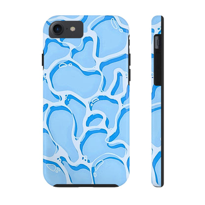 Funda resistente para teléfono con estampado de agua de piscina | Estética