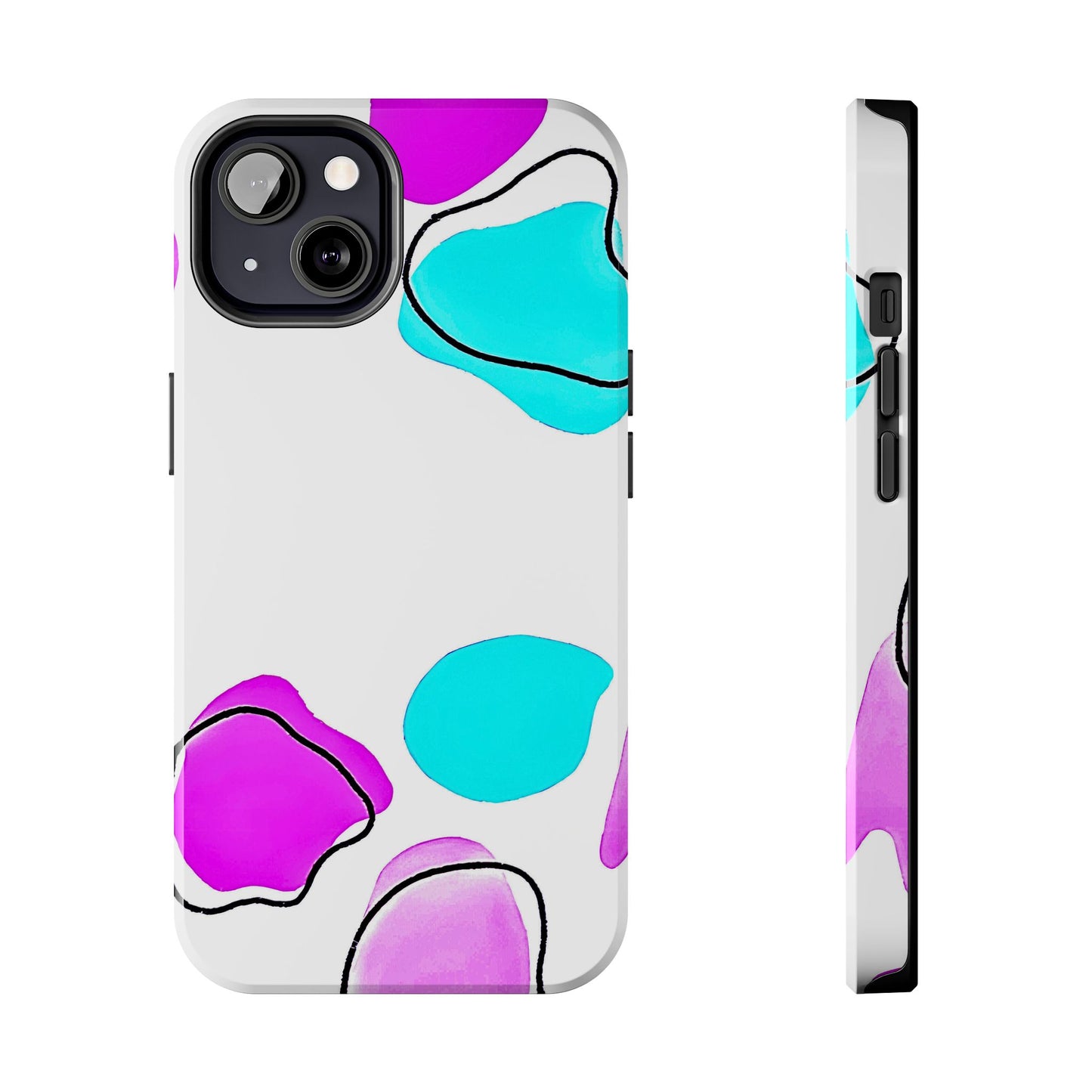 Abstract Shapes Preppy Pastel Style (Version 2) Tough Phone Case | Aesthetic