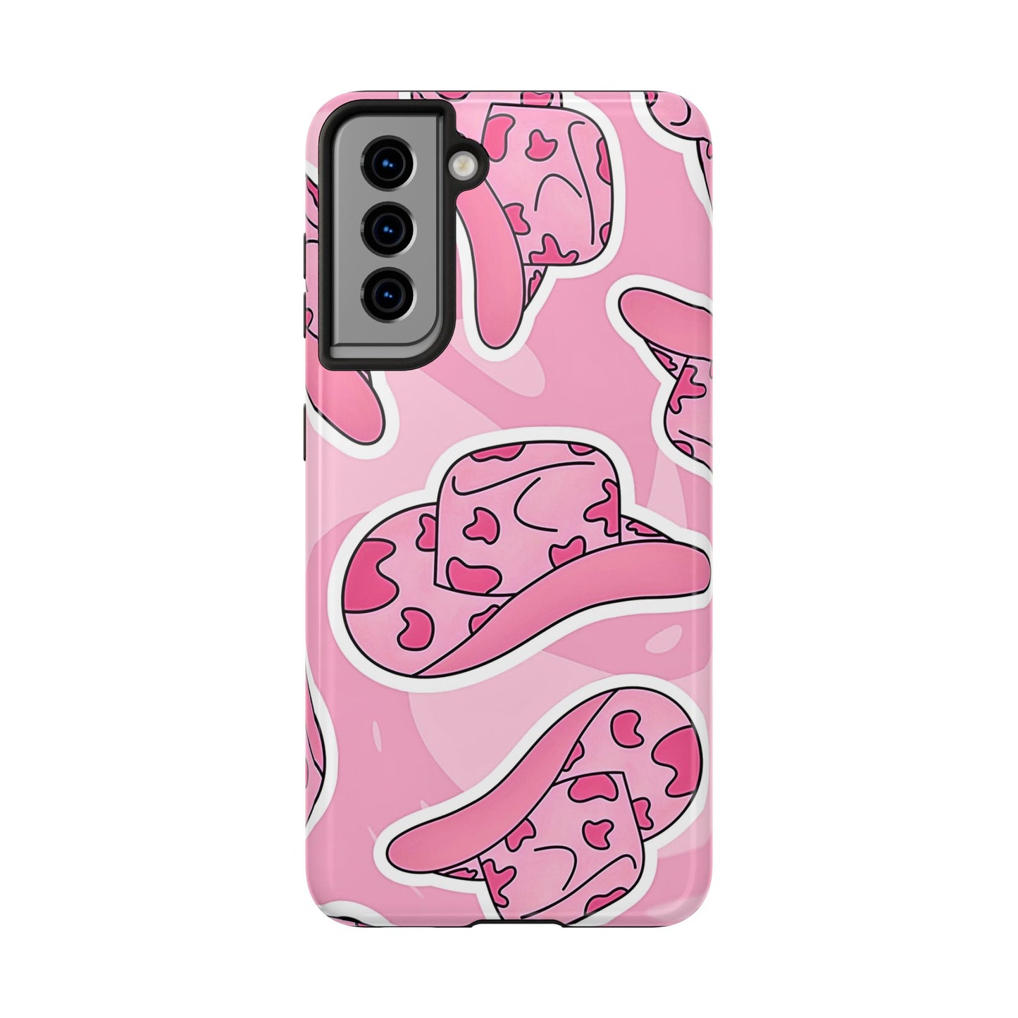 Pink Cowboy Hat Preppy Tough Phone Case | Aesthetic