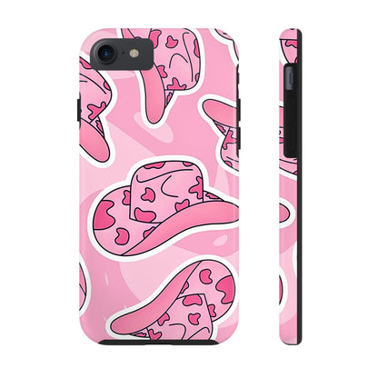Pink Cowboy Hat Preppy Tough Phone Case | Aesthetic
