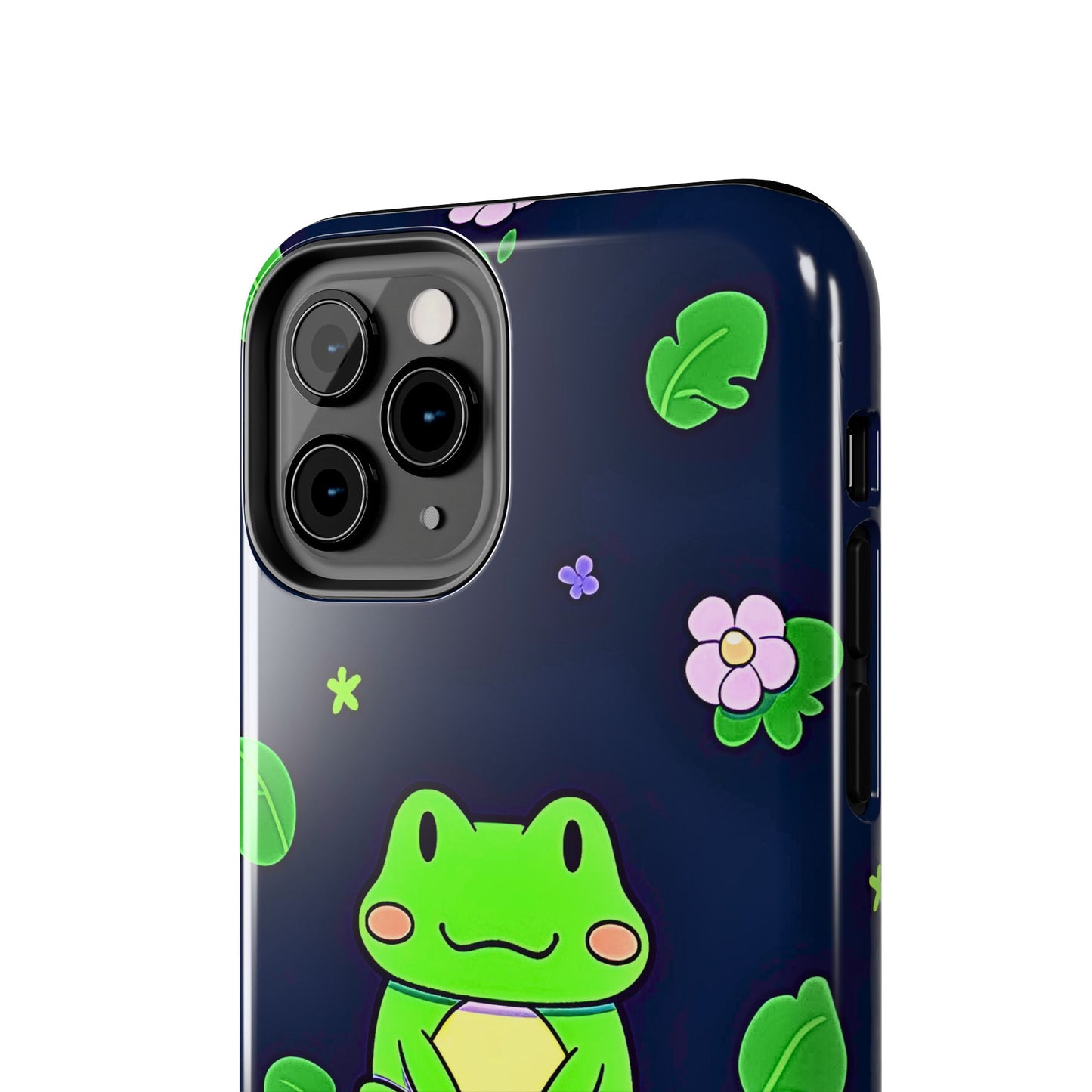 Adorable Froggy Black Tough Phone Case | Animals