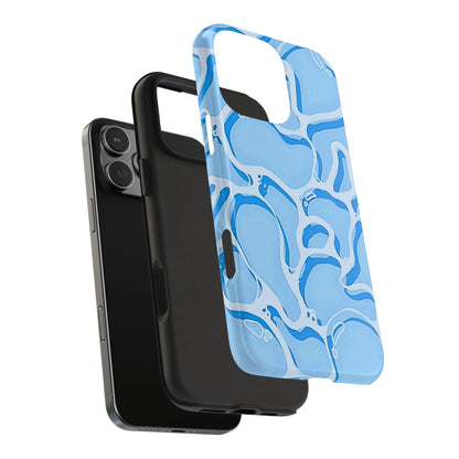Funda resistente para teléfono con estampado de agua de piscina | Estética