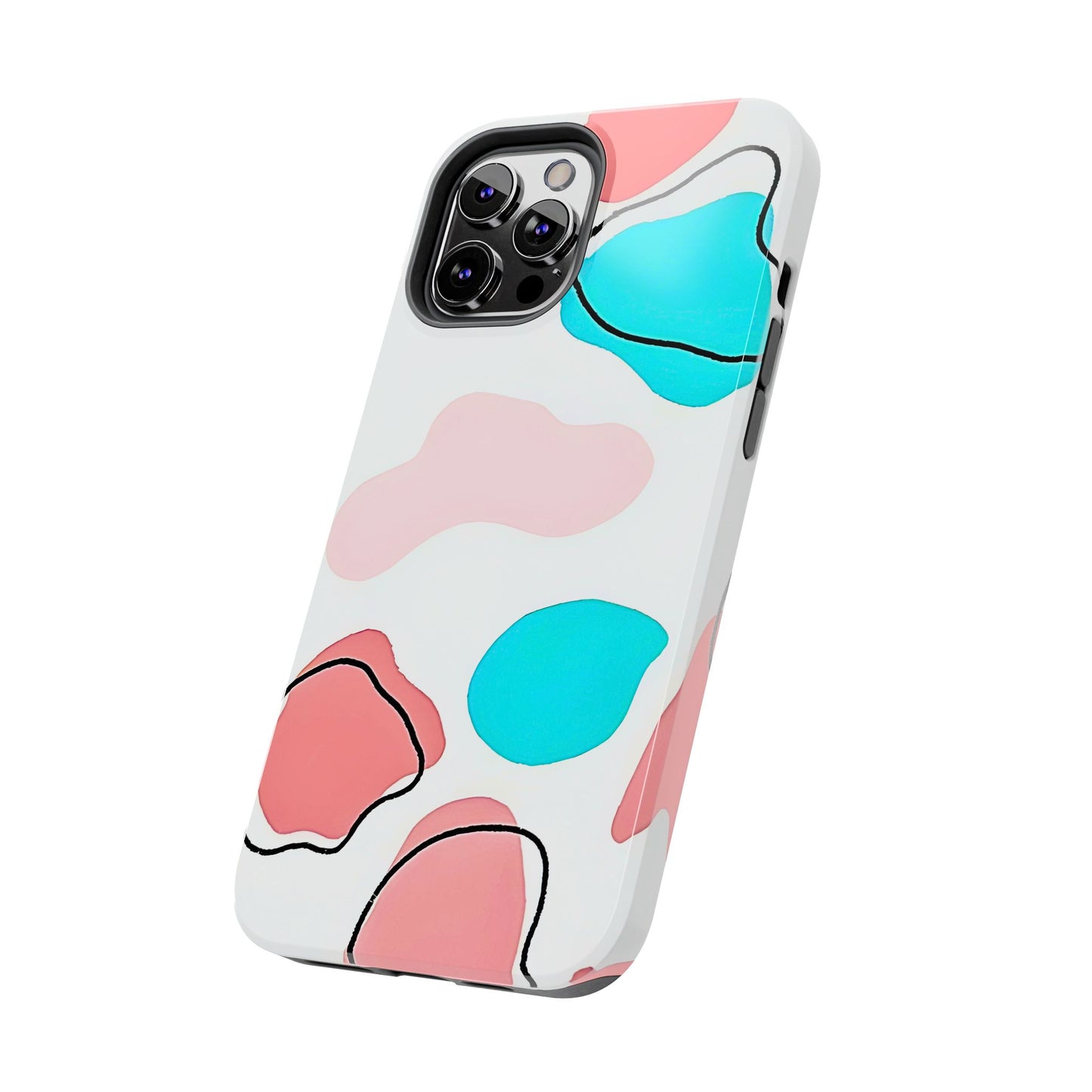 Abstract Shapes Preppy Pastel Style (Version 1) Tough Phone Case | Aesthetic