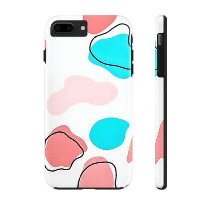 Abstract Shapes Preppy Pastel Style (Version 1) Tough Phone Case | Aesthetic
