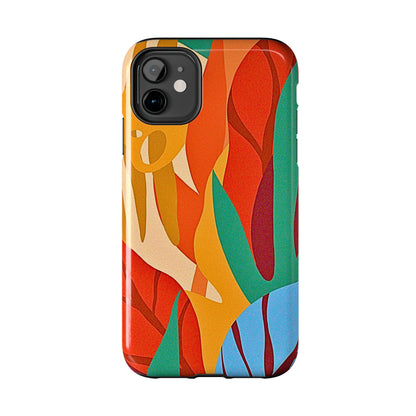 Abstract Autumn Leaves Tough Phone Case | Aesthetic