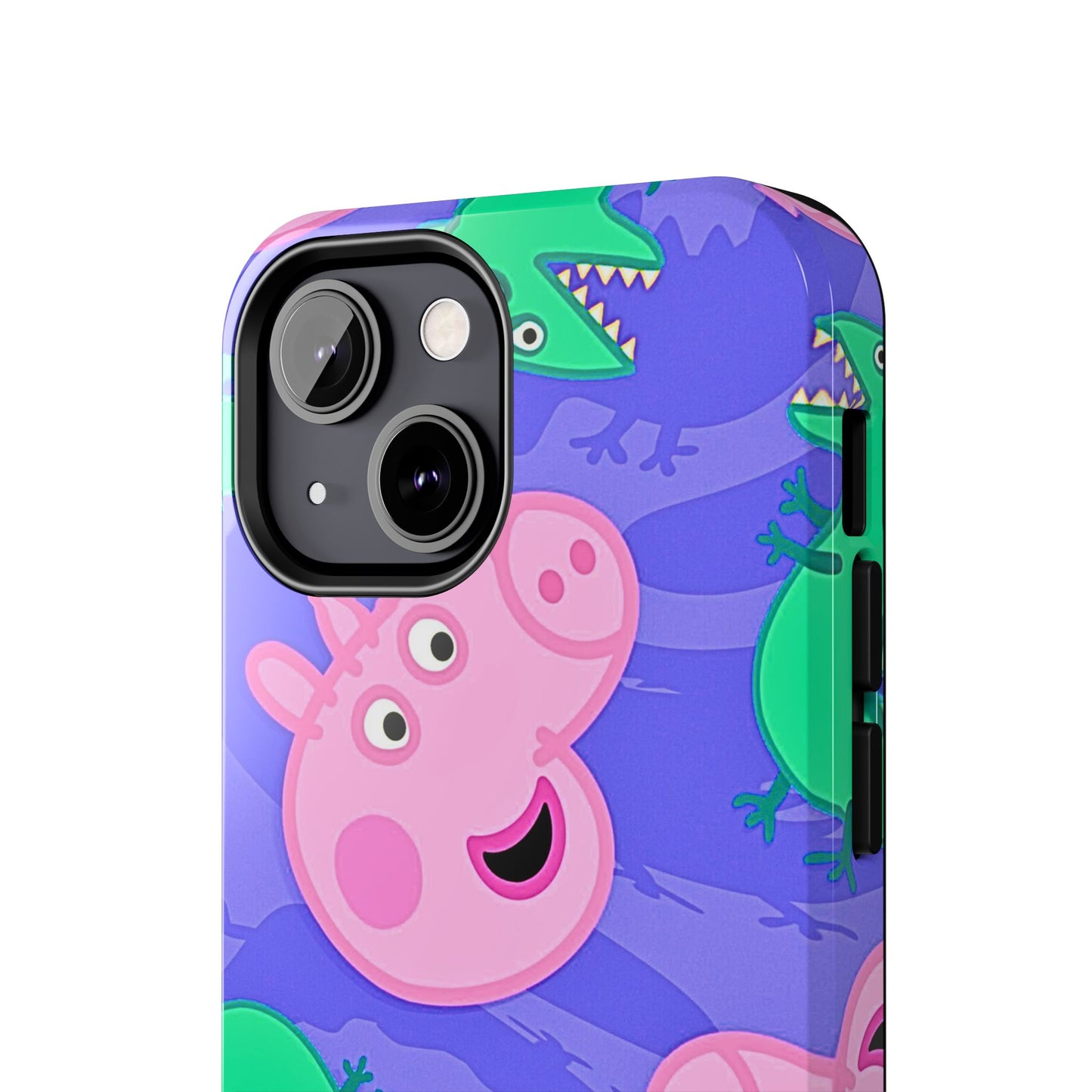 Peppa Pig & George Dinosaur Pattern Tough Phone Case | Cartoons - Peppa Pig