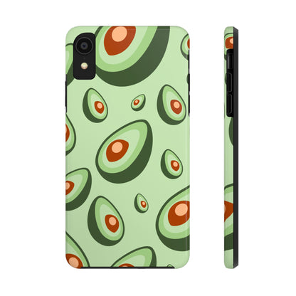 Trendy Avocado Pattern Green Aesthetic Minimal Fruit Phone Case | Food