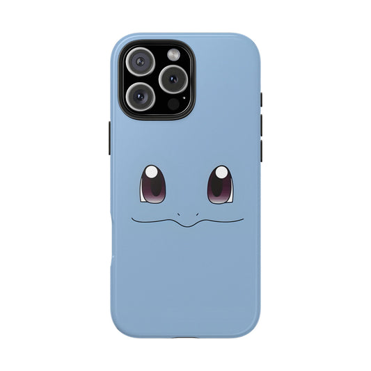 Blue Turtle Simple Blue Smile Tough Phone Case | Anime