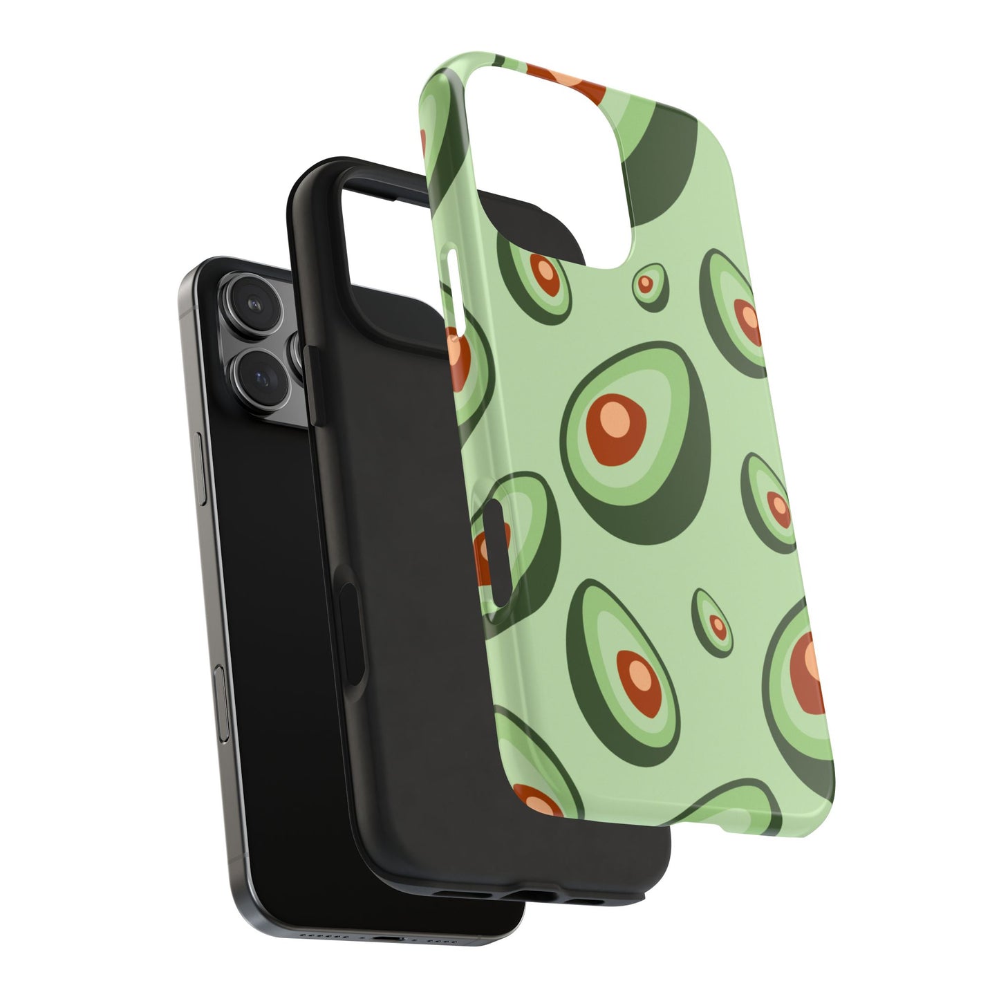 Trendy Avocado Pattern Green Aesthetic Minimal Fruit Phone Case | Food