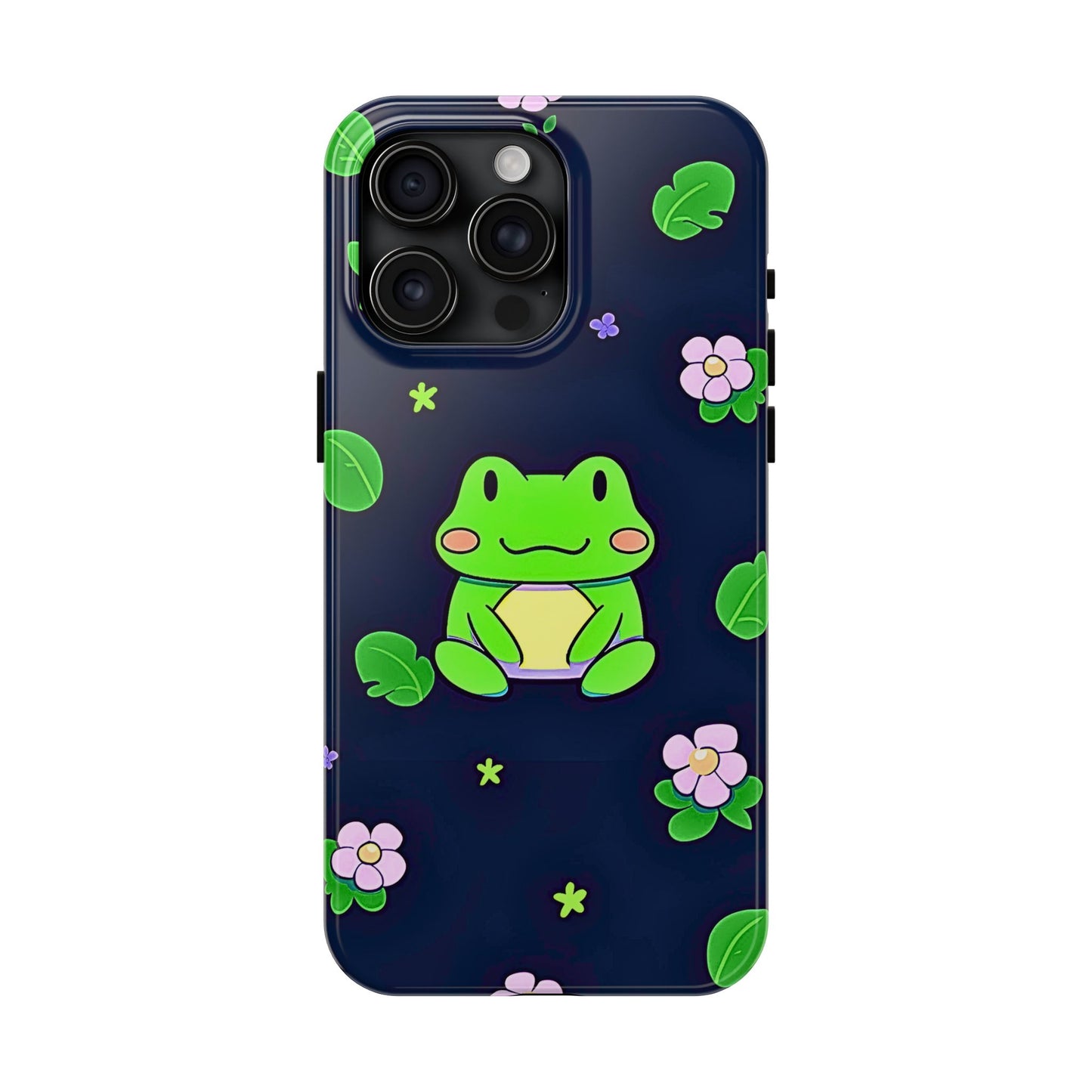 Adorable Froggy Black Tough Phone Case | Animals