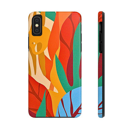 Abstract Autumn Leaves Tough Phone Case | Aesthetic