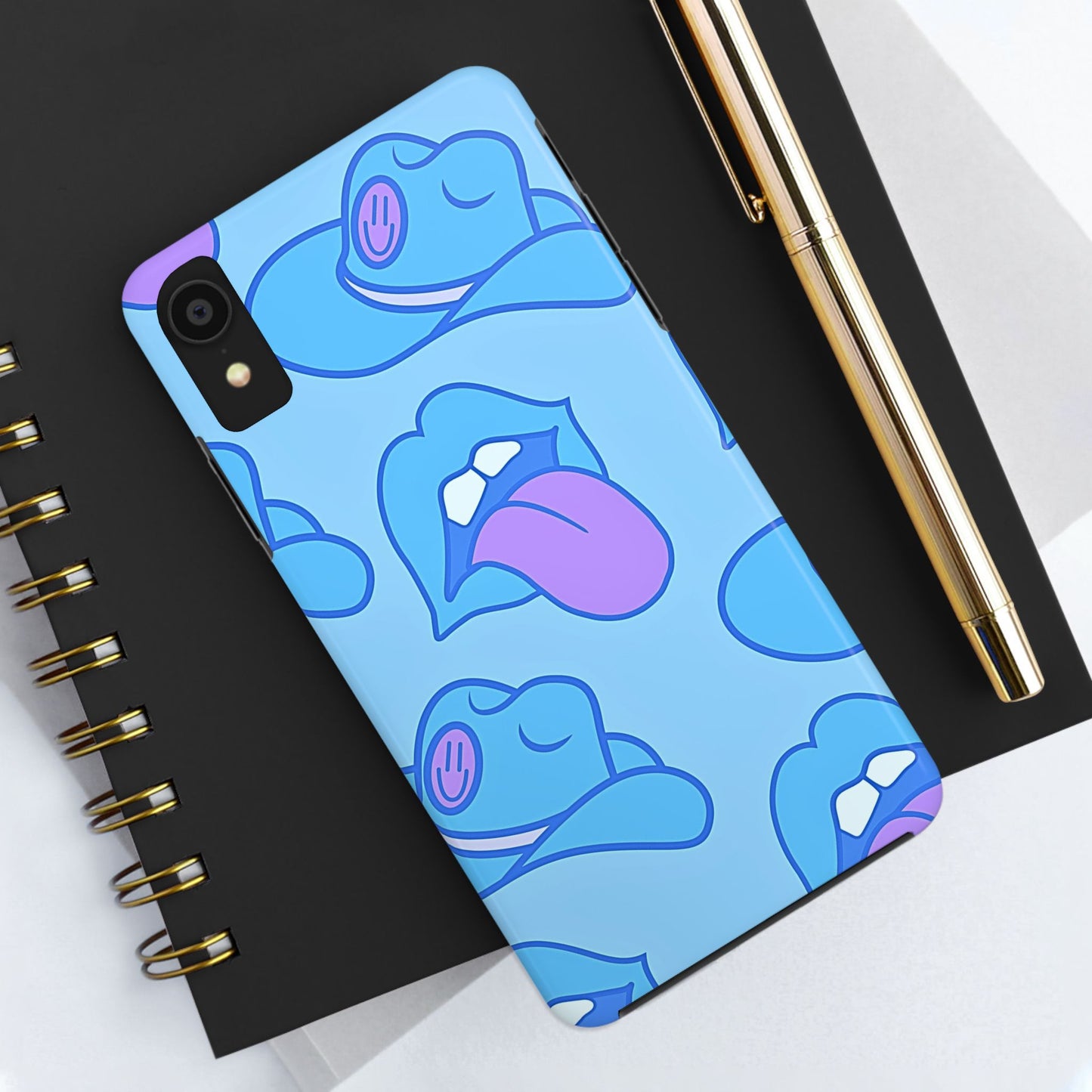 Funda resistente para teléfono con estampado de sombrero vaquero y labios sensuales (versión 2) | Estética