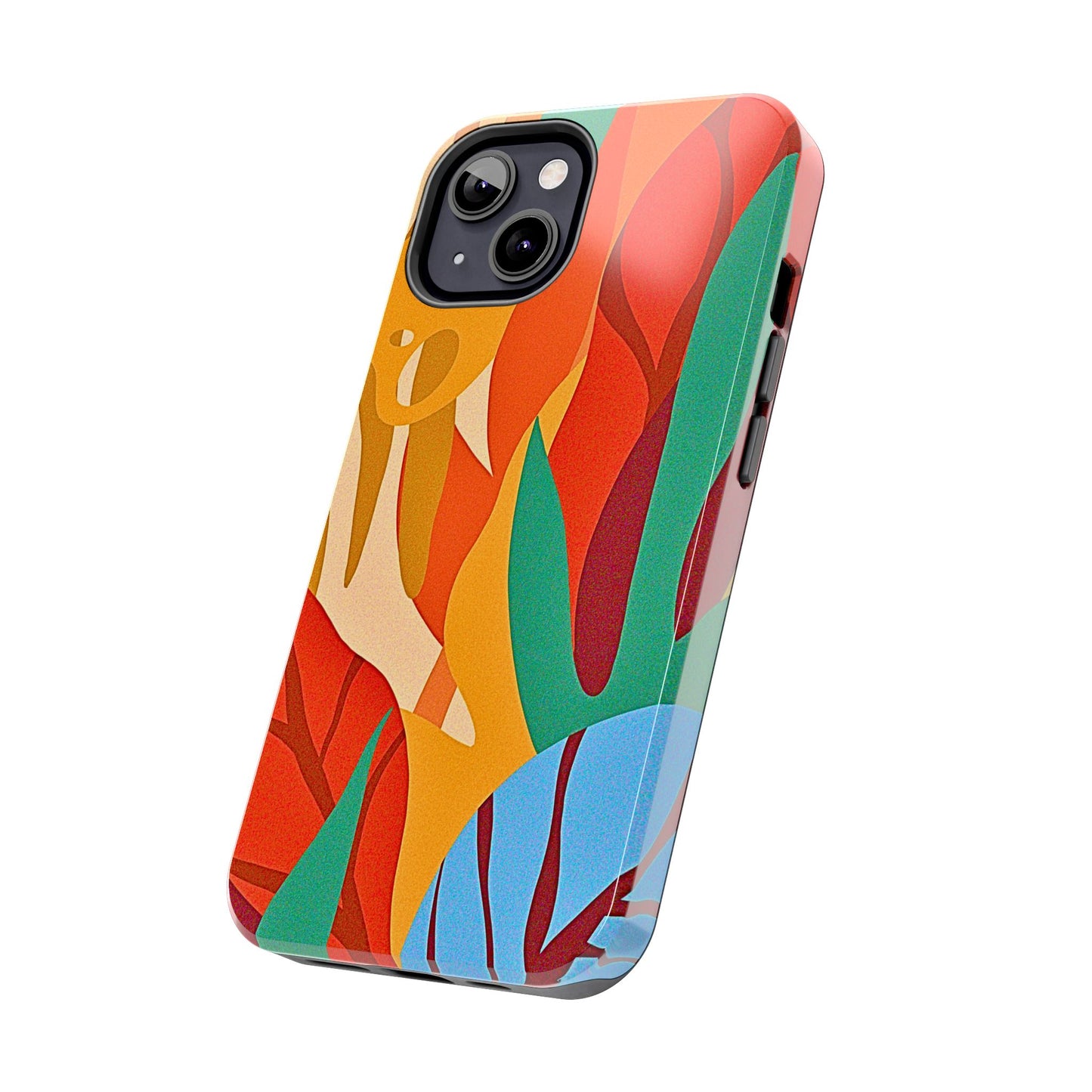 Abstract Autumn Leaves Tough Phone Case | Aesthetic