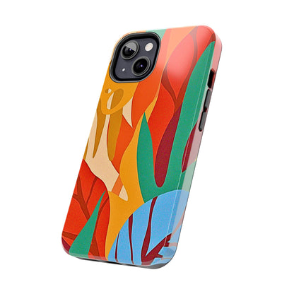 Abstract Autumn Leaves Tough Phone Case | Aesthetic