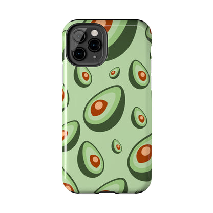 Trendy Avocado Pattern Green Aesthetic Minimal Fruit Phone Case | Food