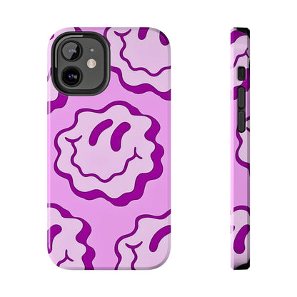 Waving Smile Preppy Pinky Tough Phone Case | Aesthetic