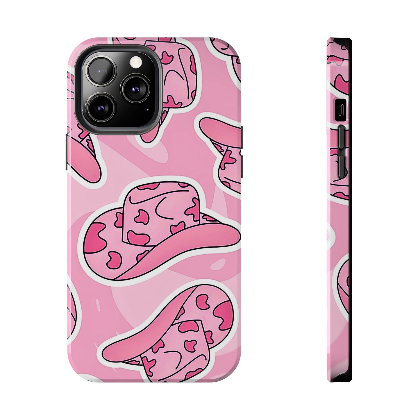 Pink Cowboy Hat Preppy Tough Phone Case | Aesthetic