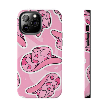 Pink Cowboy Hat Preppy Tough Phone Case | Aesthetic