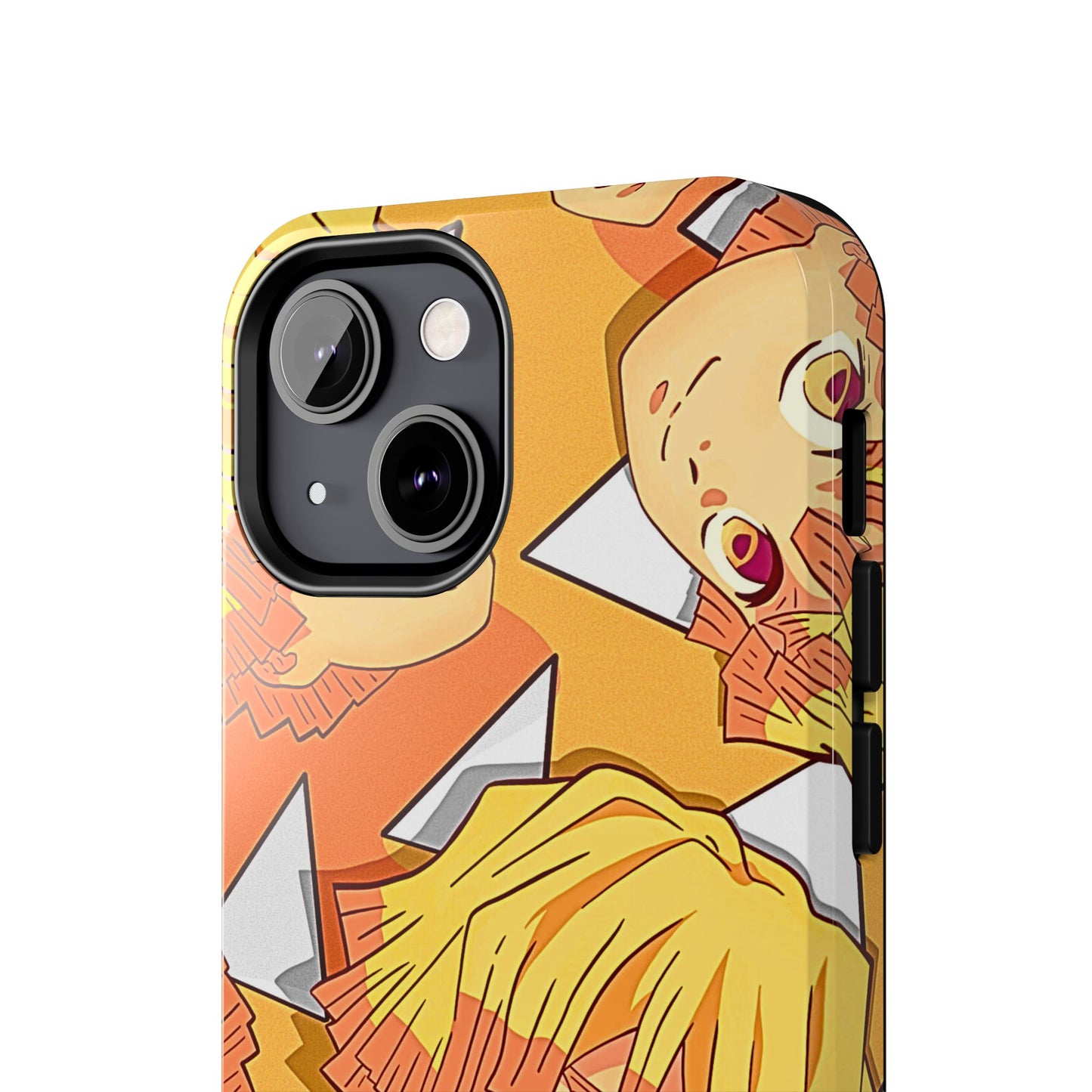 Zenitsu Agatsuma Haori Head Pattern Tough Phone Case | Anime - Demon Slayer