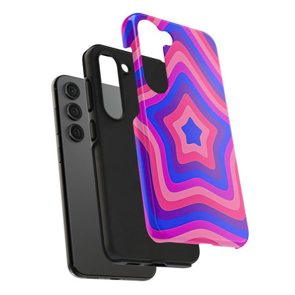 Funda resistente para teléfono con diseño de estrella retro | Estética