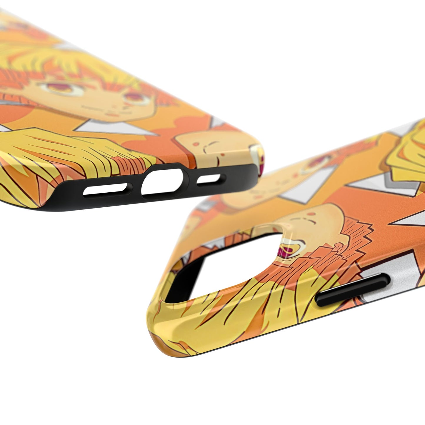 Zenitsu Agatsuma Haori Head Pattern Tough Phone Case | Anime - Demon Slayer