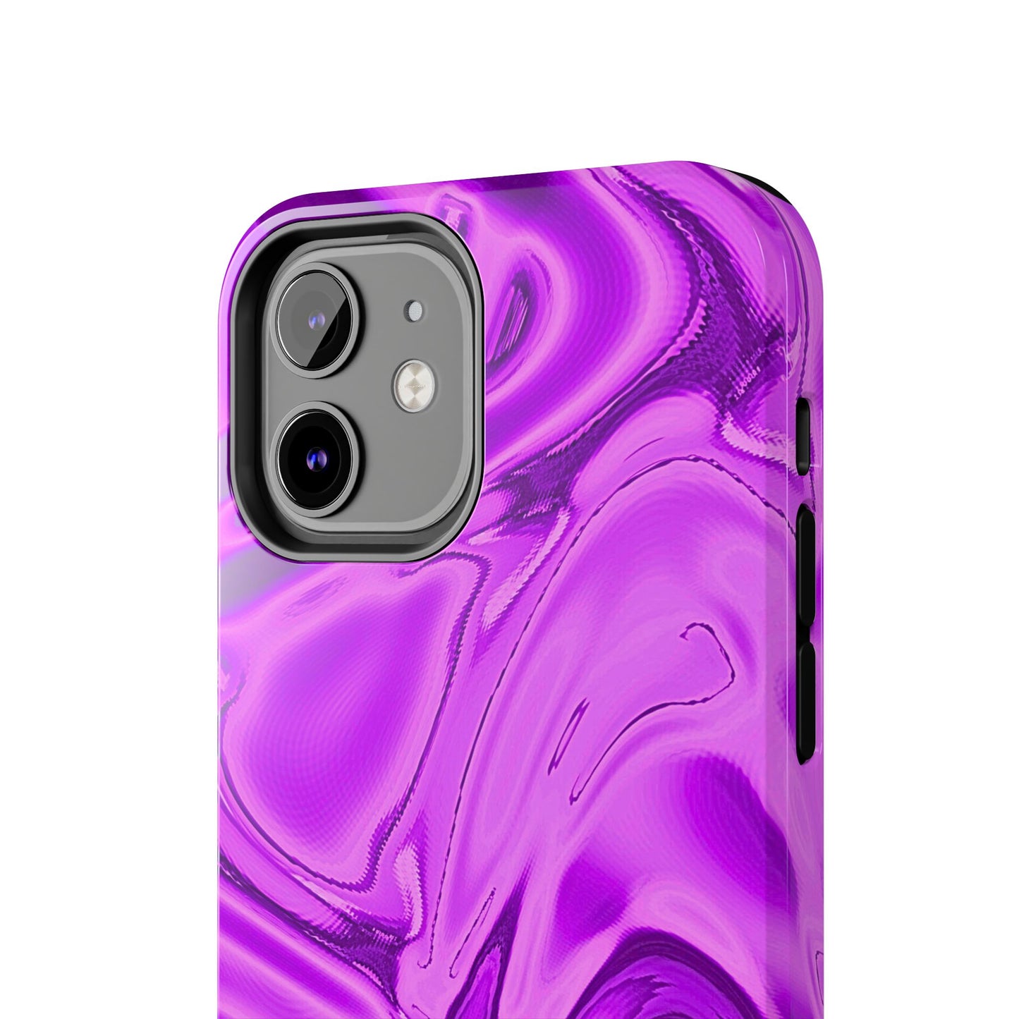 Liquid Metal Purple Tough Phone Case | Aesthetic