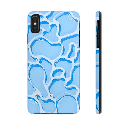 Funda resistente para teléfono con estampado de agua de piscina | Estética