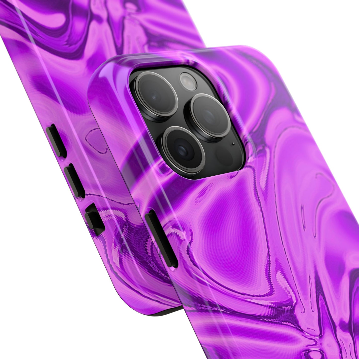 Liquid Metal Purple Tough Phone Case | Aesthetic