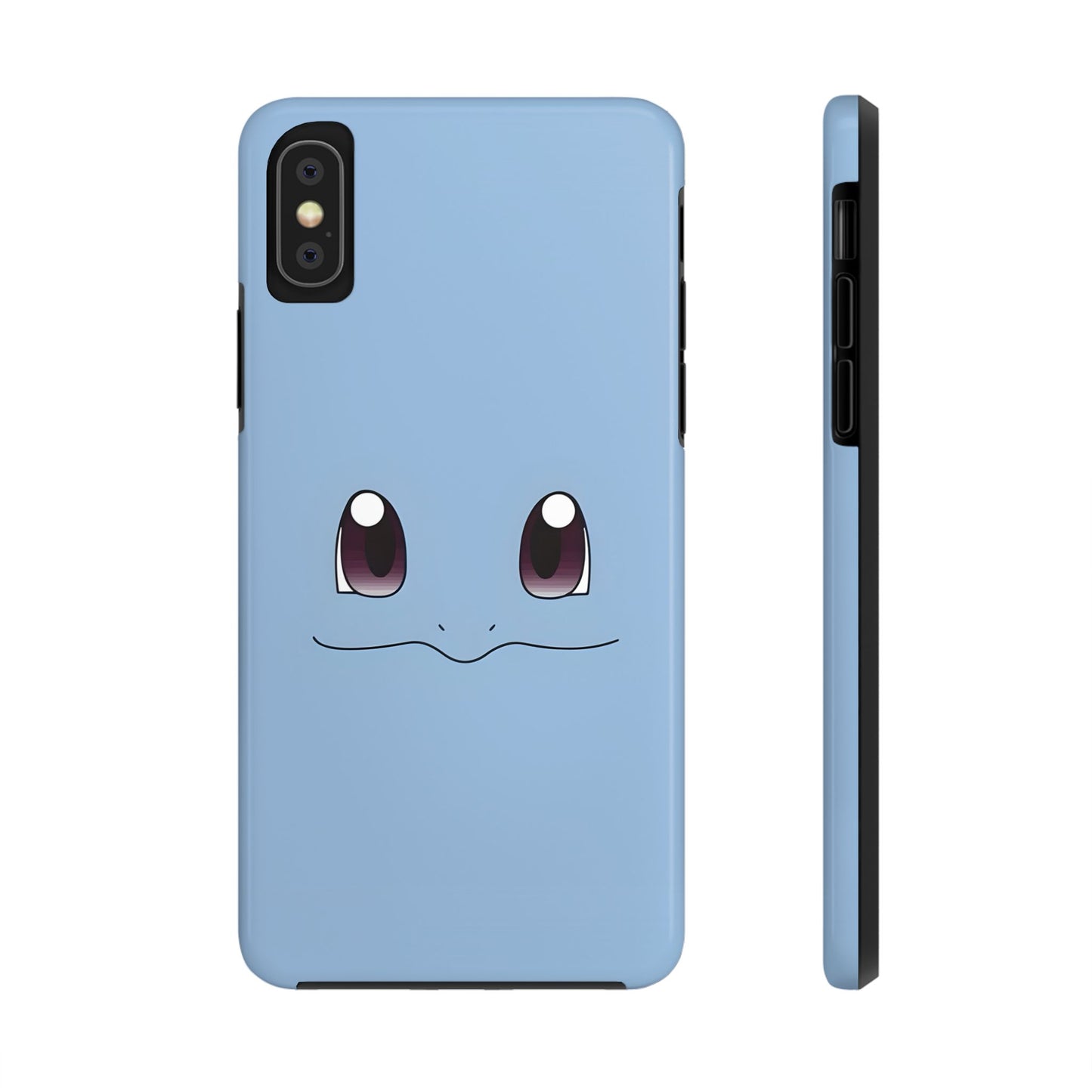 Blue Turtle Simple Blue Smile Tough Phone Case | Anime