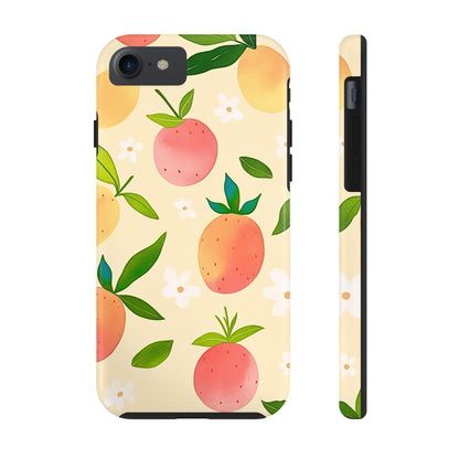 Mango Orange Fruit Pattern Tough Phone Case | Aesthetic
